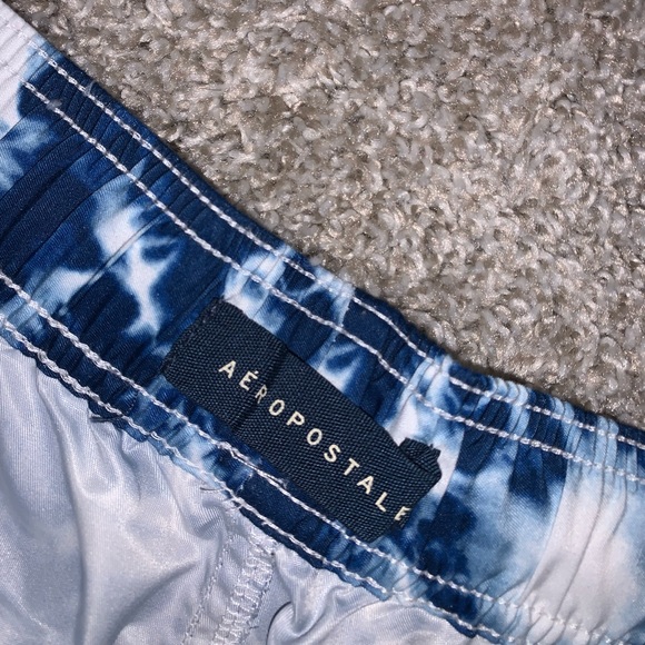 Aeropostale Blue & White Swim Trunks size S - Picture 5 of 8